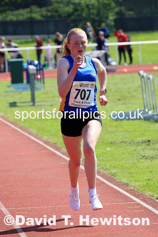 Womens Under-20s 5000 metres, 2023 North Eastern Track and Field Champs., Middlesbrough Sports Village, Middlesbrough. Photo: David T. Hewitson/Sports for All Pics